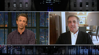Former Trump henchman Michael Cohen tells Seth Meyers he’s really, really sorry about all the evil